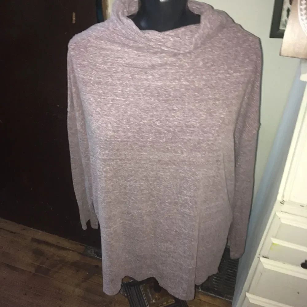 We the Free heathered purple turtleneck S tunic